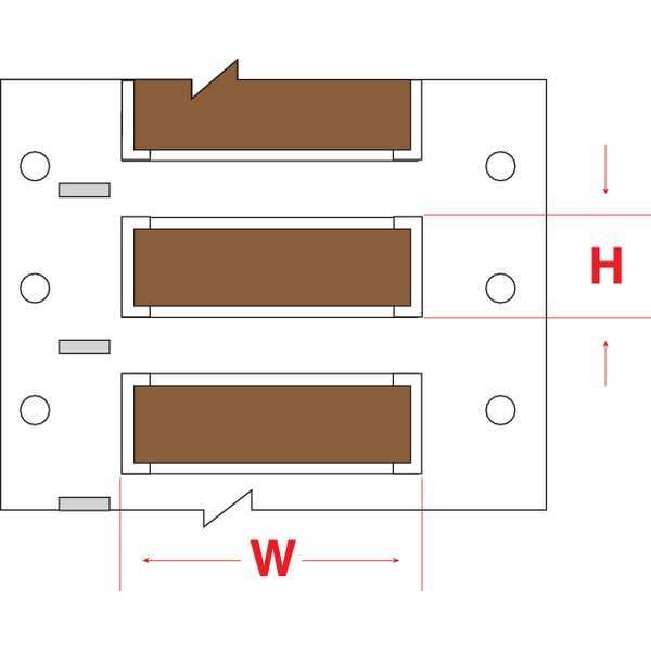 Write On Brown Wire Marker Sleeves, PermaSleeve(R) Polyolefin, PS-187-2-BR