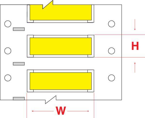 Write On Yellow Wire Marker Sleeves, PermaSleeve(R) Polyolefin, HX-125-150-YL-J