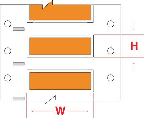 Write On Orange Wire Marker Sleeves, PermaSleeve(R) Polyolefin, PS-500-2-OR-S-2