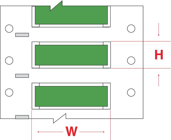 Write On Green Wire Marker Sleeves, PermaSleeve(R) Polyolefin, PS-1000-2-GR-S