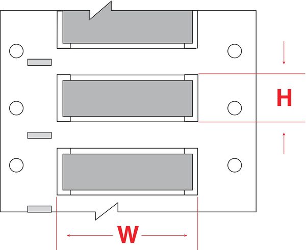 Write On Gray Wire Marker Sleeves, PermaSleeve(R) Polyolefin, 3PS-750-2-GY-S