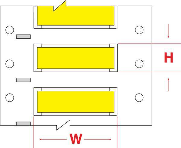 Write On Yellow Wire Marker Sleeves, PermaSleeve(R) Polyolefin, HX-2000-150-YL