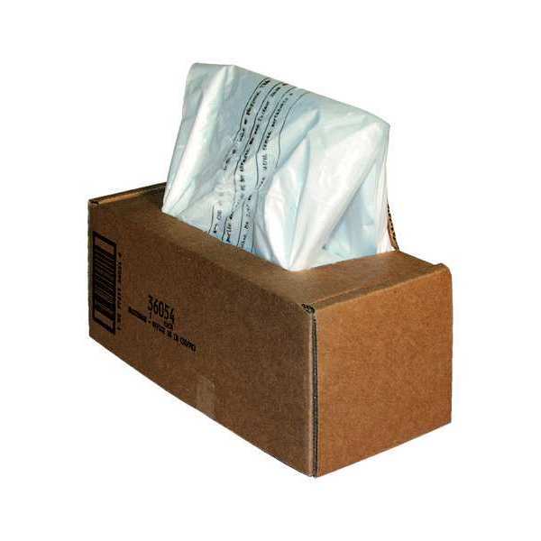 Paper Shredder Bag, 36 x 18 x 13 In, PK50