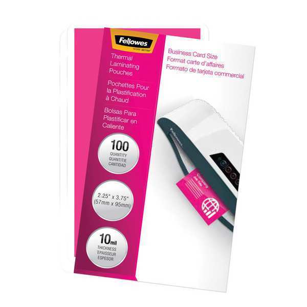 Laminating Pouch, Card, 10 mil, PK100