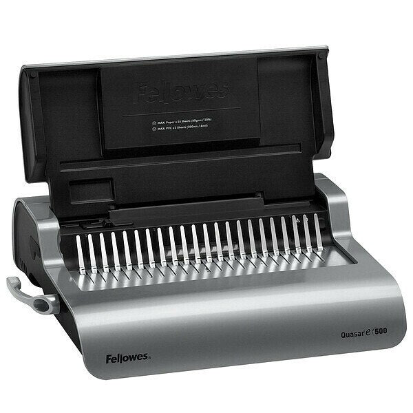 Binding Machine, Comb, Metallic Gray
