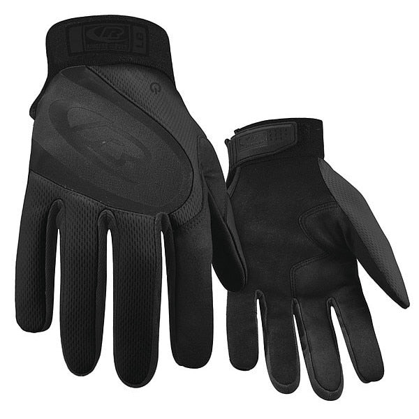 Mechanics Gloves, 3XL, Black, One Piece, Spandex