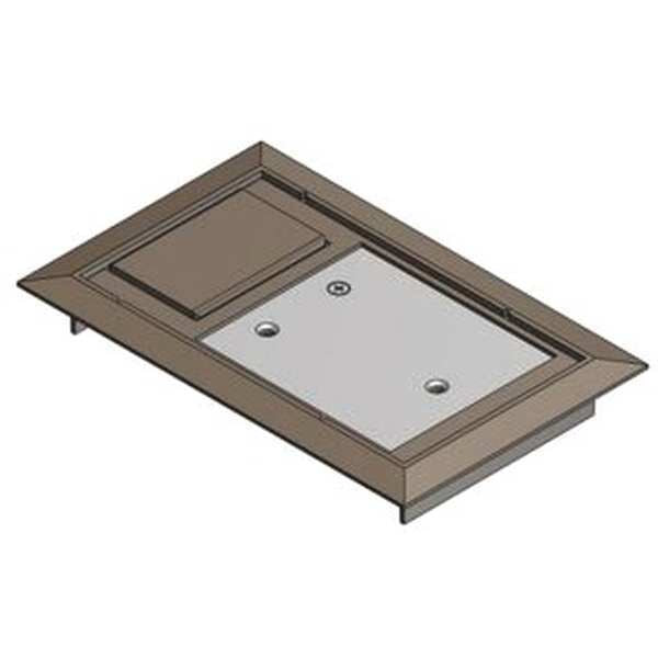 Floor Box Cover, 8-1/8 in., Brown