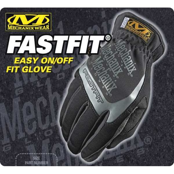 Mechanics Gloves, S, Black, Clarino Synthetic Leather, Spandex
