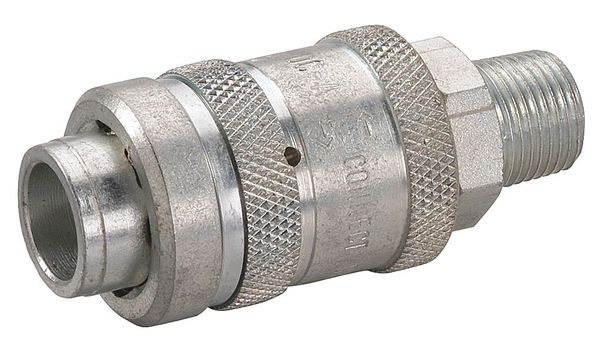 Coupler Body, (M)NPT, 3/8, Steel