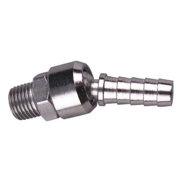 Swivel Connector, 1/4 (M)NPT x 3/8 Barb