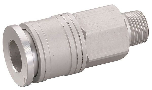 Coupler Body, (M)NPT, 1/4, Aluminum