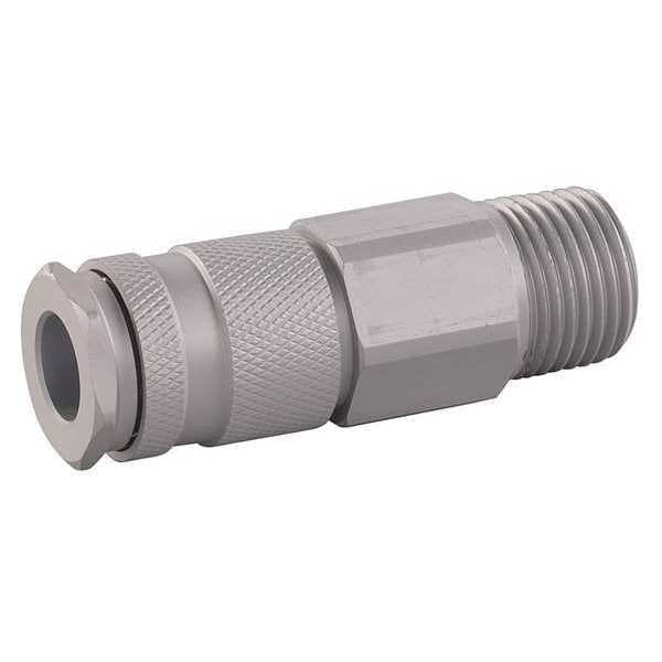 Coupler Body, (M)NPT, 1/4, Aluminum