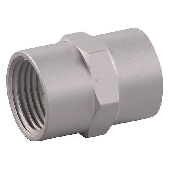 Pipe Coupling, Aluminum, 3/8 (F)NPT