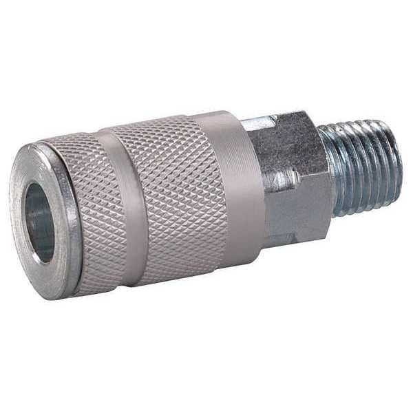 Coupler Body, (M)NPT, 1/4, Zinc Pltd Steel