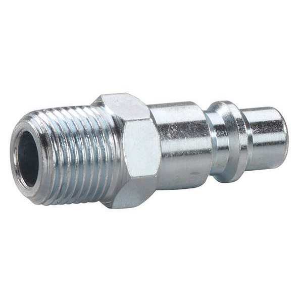 Coupler Plug, (M)NPT, 3/8, Steel