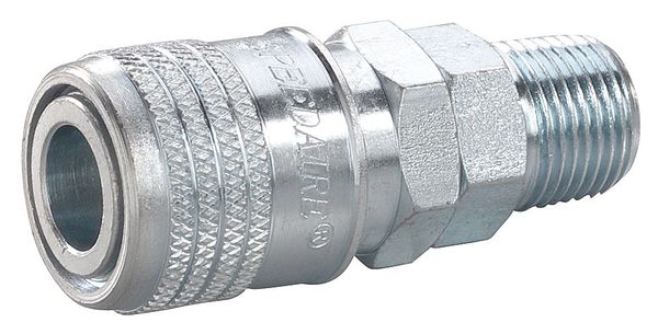 Coupler Body, (M)NPT, 1/4, Steel