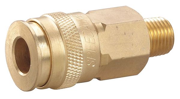 Coupler Body, (M)NPT, 1/4, Brass