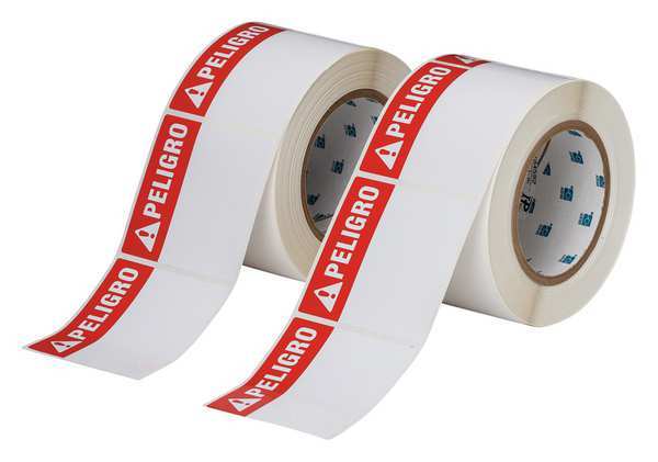 Red on White Label Stock, Wire Marker, THTEL-184-483-1-PE