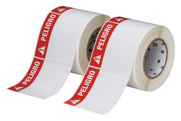 Red on White Label Stock, Wire Marker, THTEL-161-483-1-PE