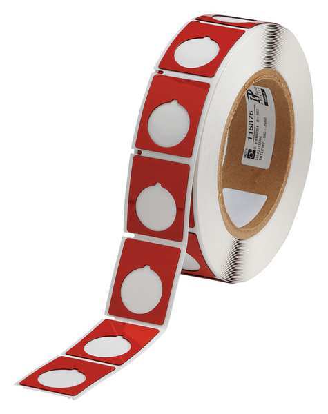 Red Polyester Wire Marker, THTEP167-593-.25RD