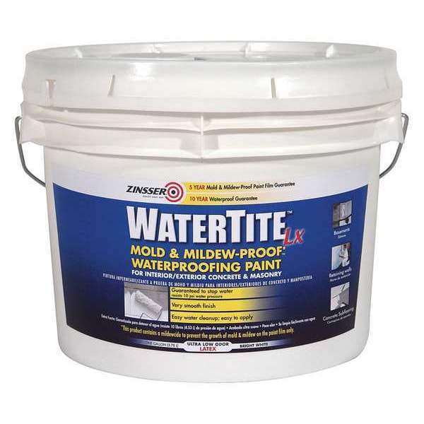 Mold and Mildew Paint, 3 gal., White