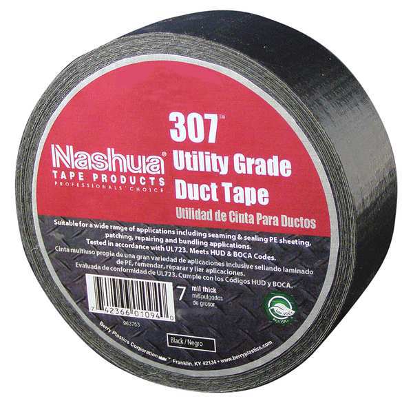 60 yd. Black Duct Tape, 2.8