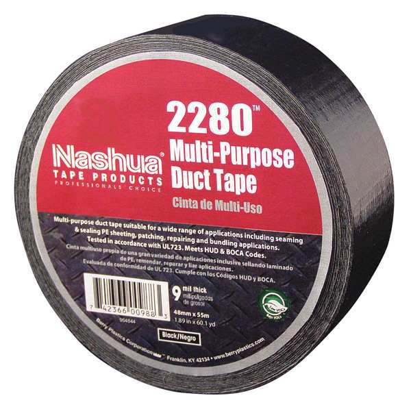 Duct Tape, 48mm x 55m, 9 mil, Black
