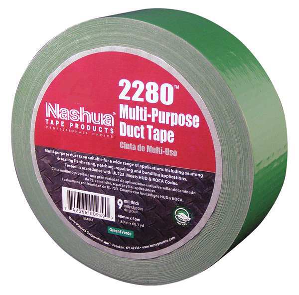 Duct Tape, 48mm x 55m, 9 mil, Green