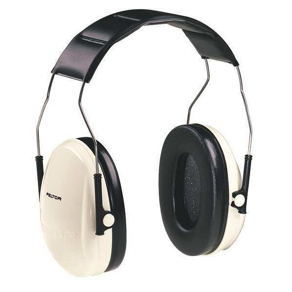 Over-the-Head Ear Muffs, 21 dB, Peltor Optime 95, Beige/Black