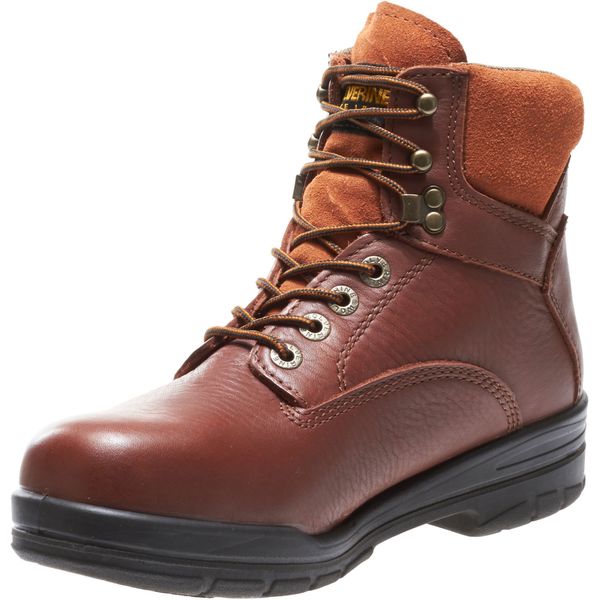 Size 9 Men's 6 in Work Boot Steel Work Boot, Brown