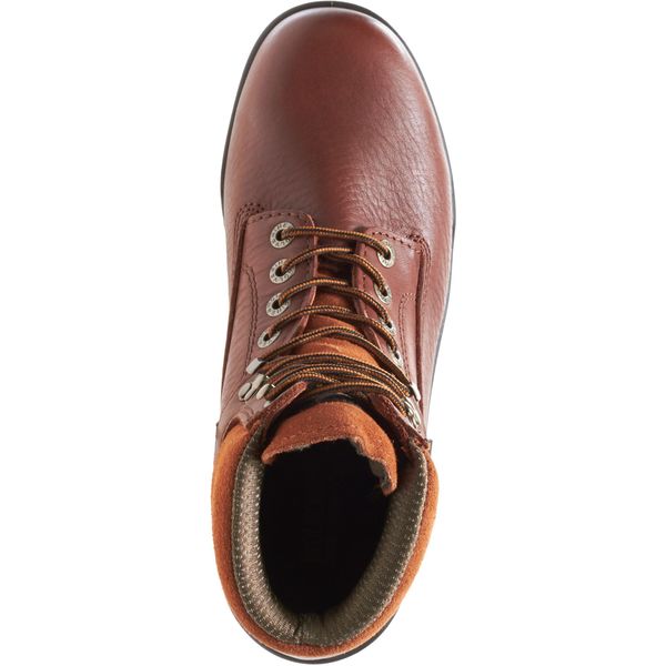 Size 9 Men's 6 in Work Boot Steel Work Boot, Brown