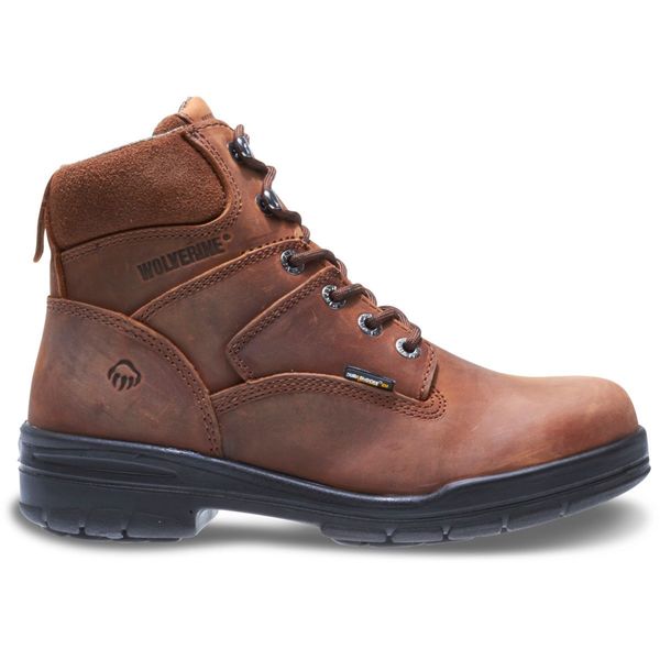 Size 8EW Men's 6 in Work Boot Steel Work Boot, Dark Brown