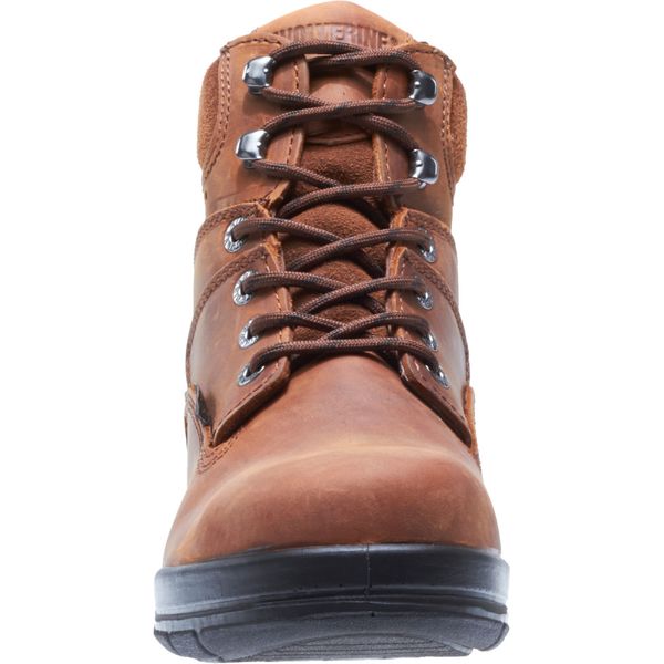 Size 8EW Men's 6 in Work Boot Steel Work Boot, Dark Brown