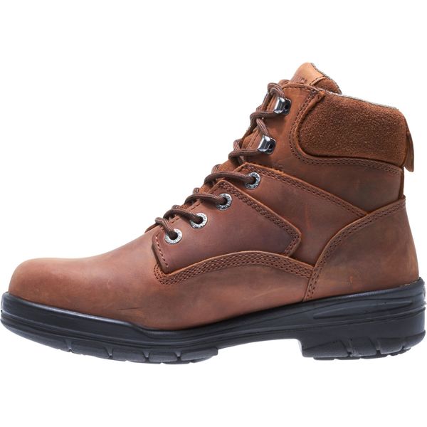 Size 8EW Men's 6 in Work Boot Steel Work Boot, Dark Brown