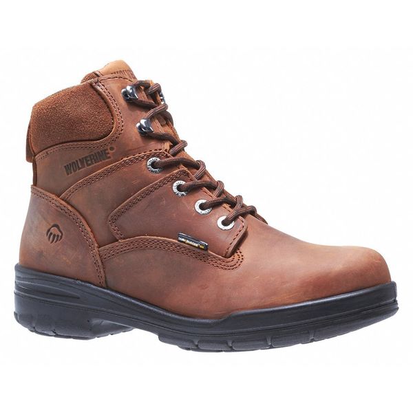 Size 8EW Men's 6 in Work Boot Steel Work Boot, Dark Brown