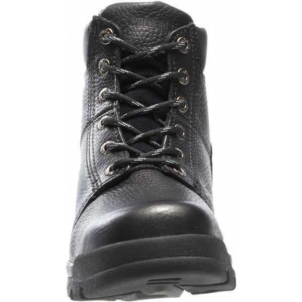 Size 13 Men's 6 in Work Boot Steel Work Boot, Black