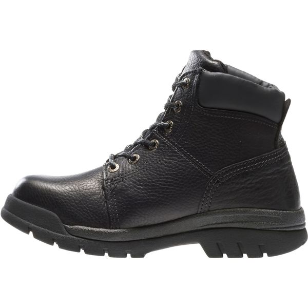 Size 8-1/2 Men's 6 in Work Boot Steel Work Boot, Black