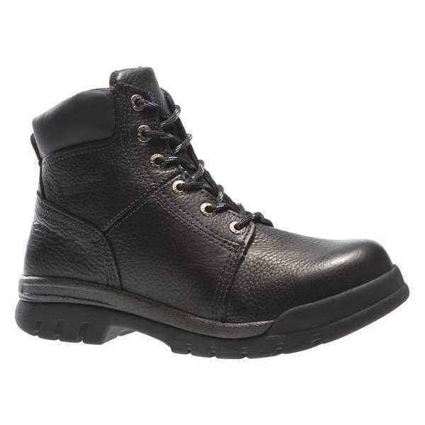 Size 13 Men's 6 in Work Boot Steel Work Boot, Black