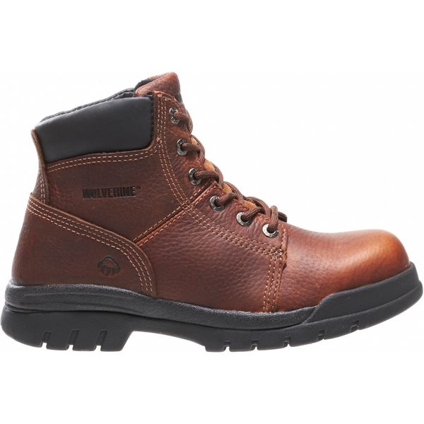 Size 9 Men's 6 in Work Boot Steel Work Boot, Walnut