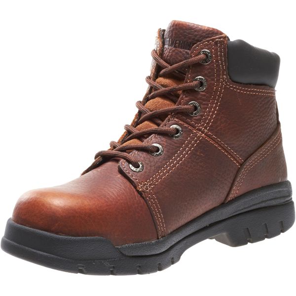 Size 11 Men's 6 in Work Boot Steel Work Boot, Walnut