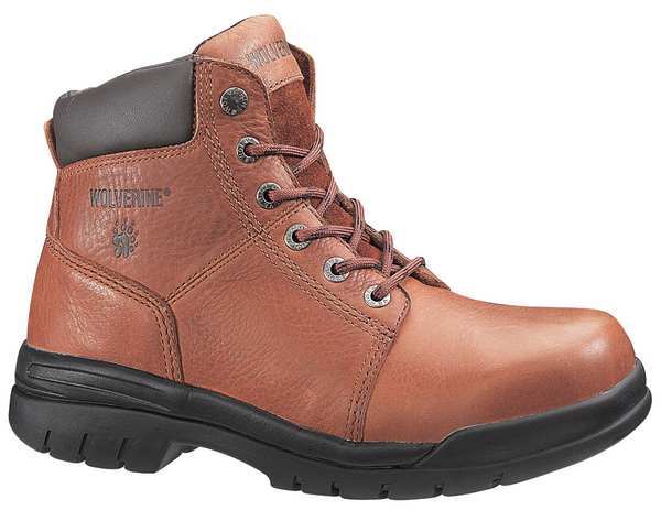 Size 9 Men's 6 in Work Boot Steel Work Boot, Walnut