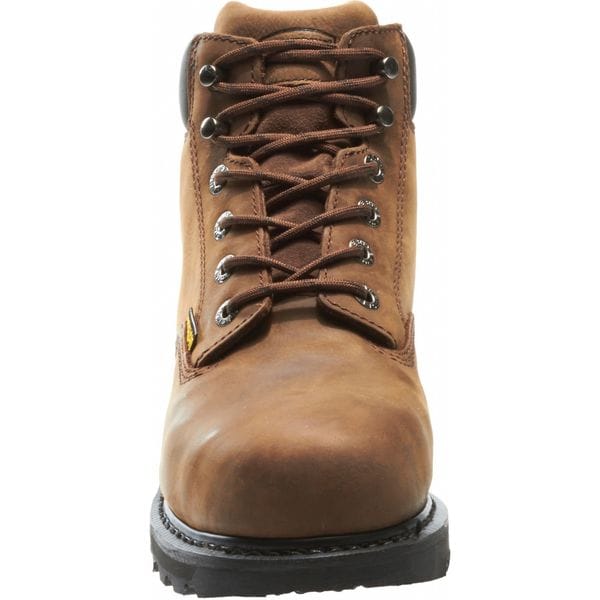 Size 10 Men's 6 in Work Boot Steel Work Boot, Brown