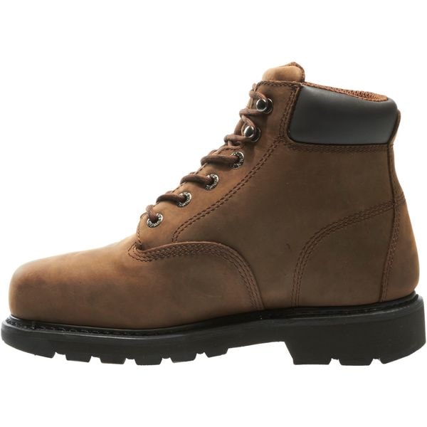 Size 10 Men's 6 in Work Boot Steel Work Boot, Brown