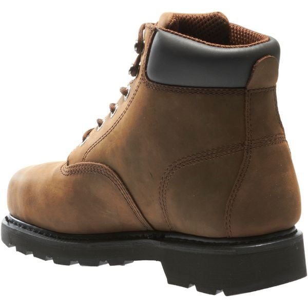 Size 10 Men's 6 in Work Boot Steel Work Boot, Brown