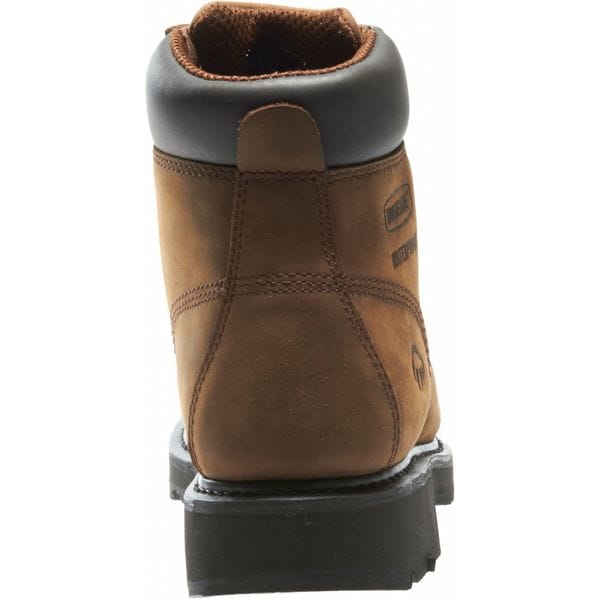 Size 10 Men's 6 in Work Boot Steel Work Boot, Brown