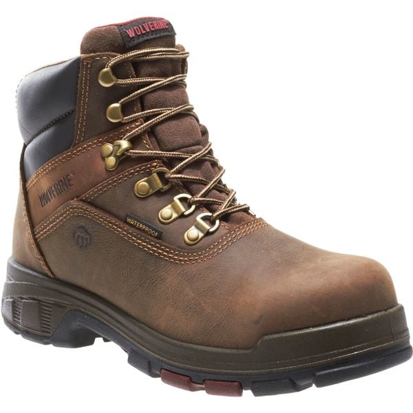 Size 11 Men's 6 in Work Boot Composite Work Boot, Dark Brown