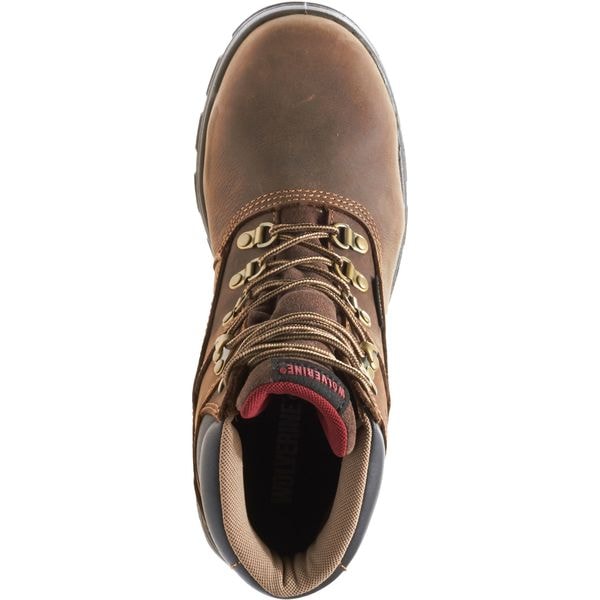 Size 7 Men's 6 in Work Boot Composite Work Boot, Dark Brown