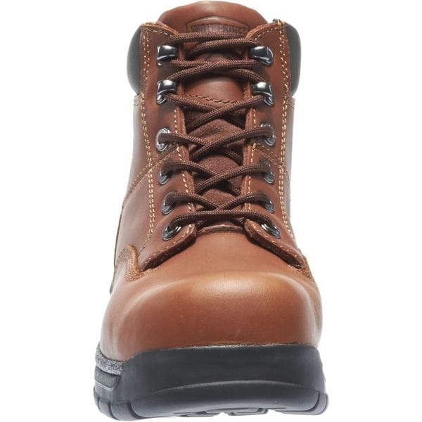 Size 15W Men's 6 in Work Boot Steel Work Boot, Brown