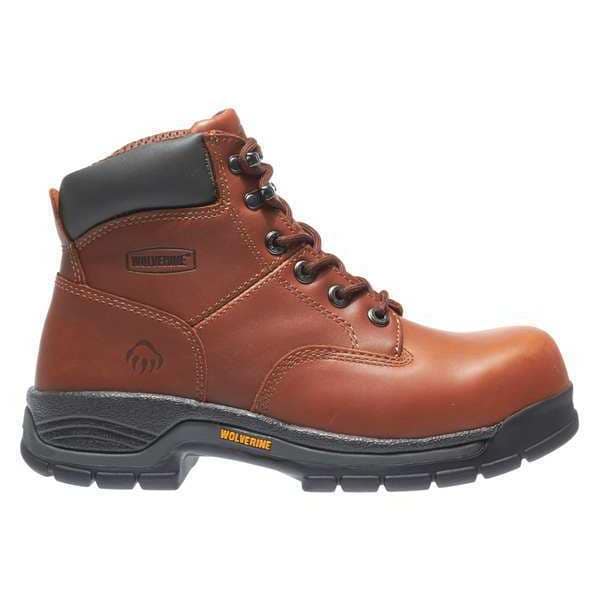 Size 15W Men's 6 in Work Boot Steel Work Boot, Brown