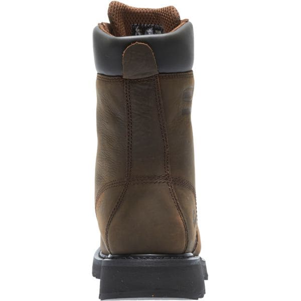 Size 9W Men's 8 in Work Boot Steel Work Boot, Brown